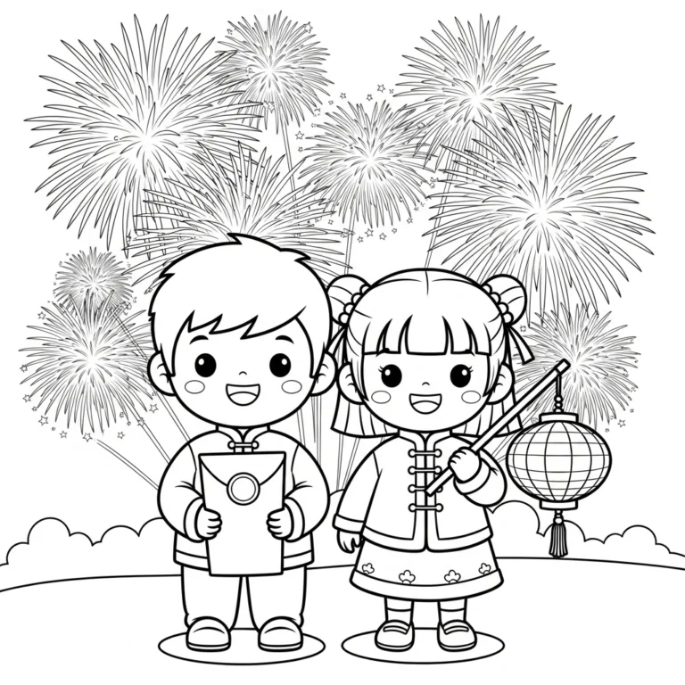 Coloriage Nouvel An Chinois