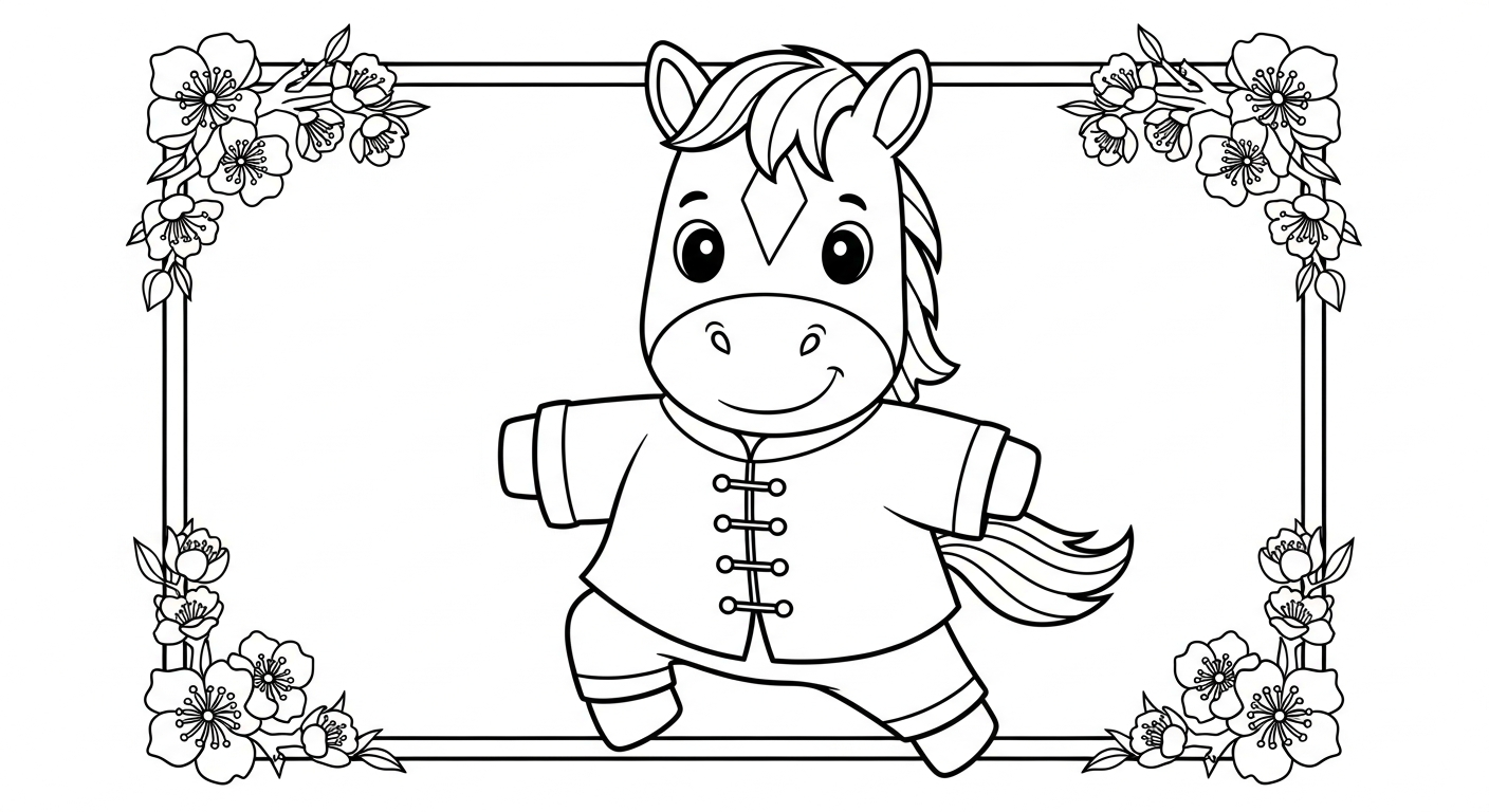 coloriage Nouvel An Chinois updated et decoupage