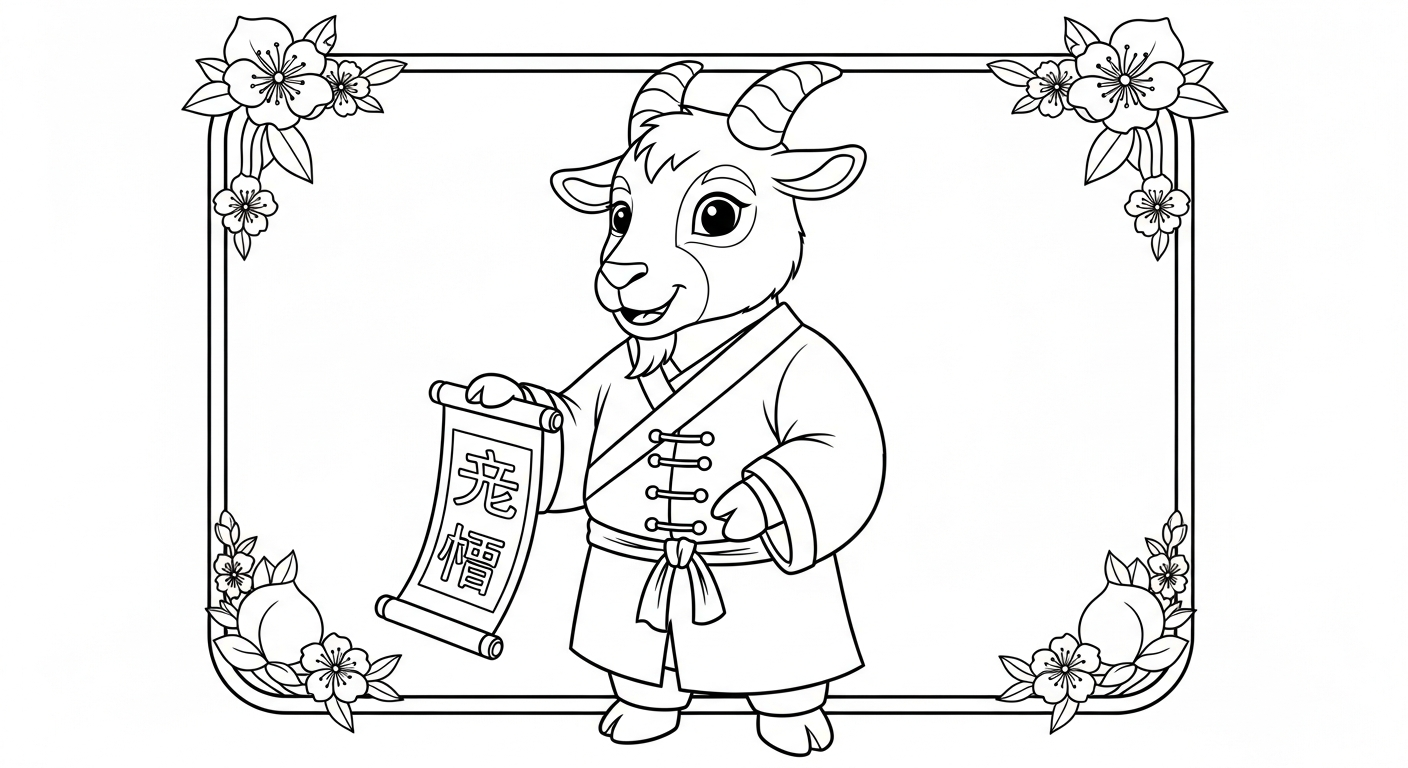 imprimer coloriage Nouvel An Chinois updated pour enfant