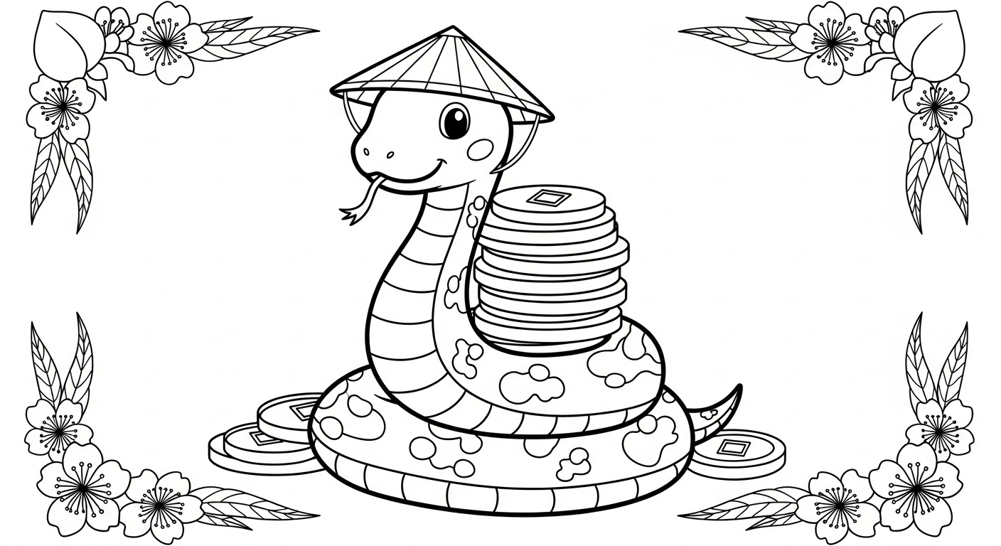 coloriage Nouvel An Chinois updated à imprimer pdf gratuit