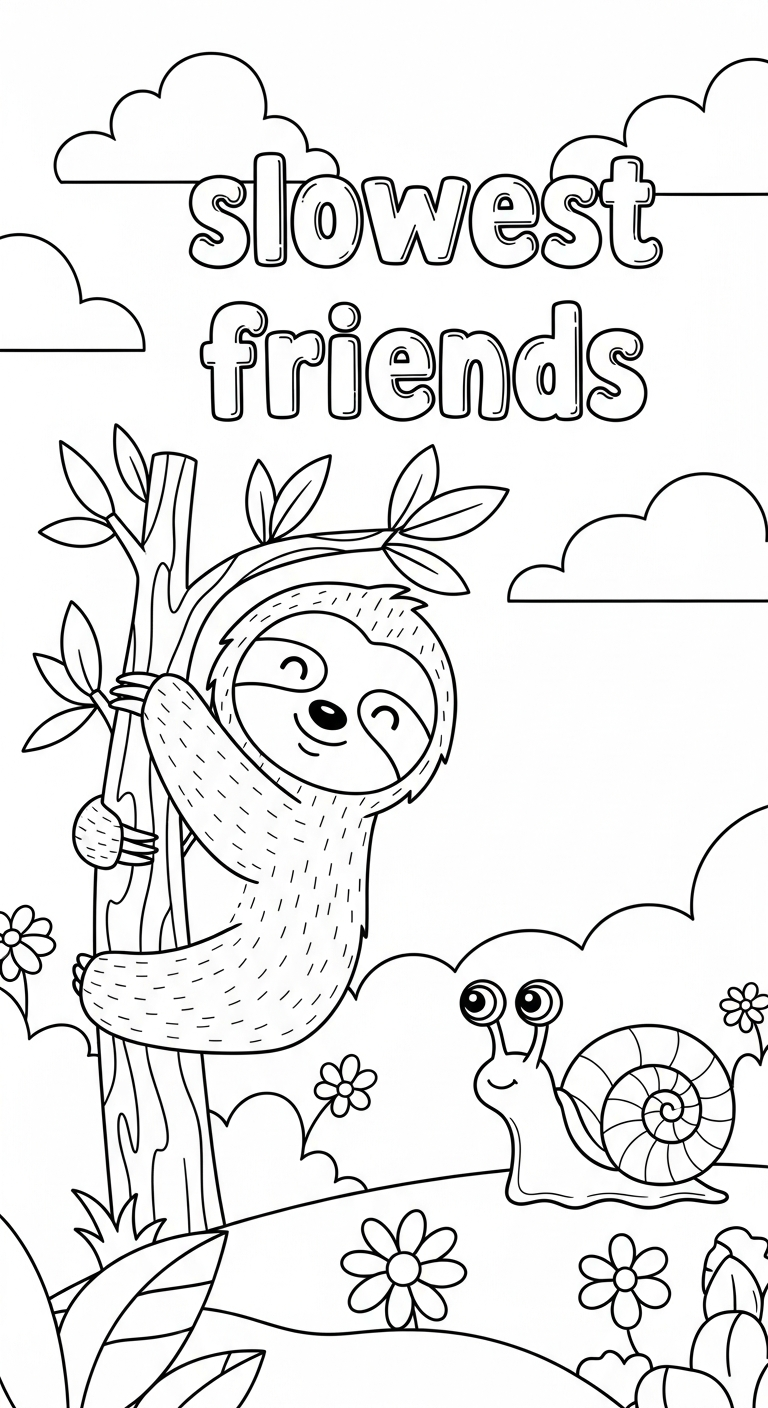 coloriage Paresseux a dessiner et imprimer