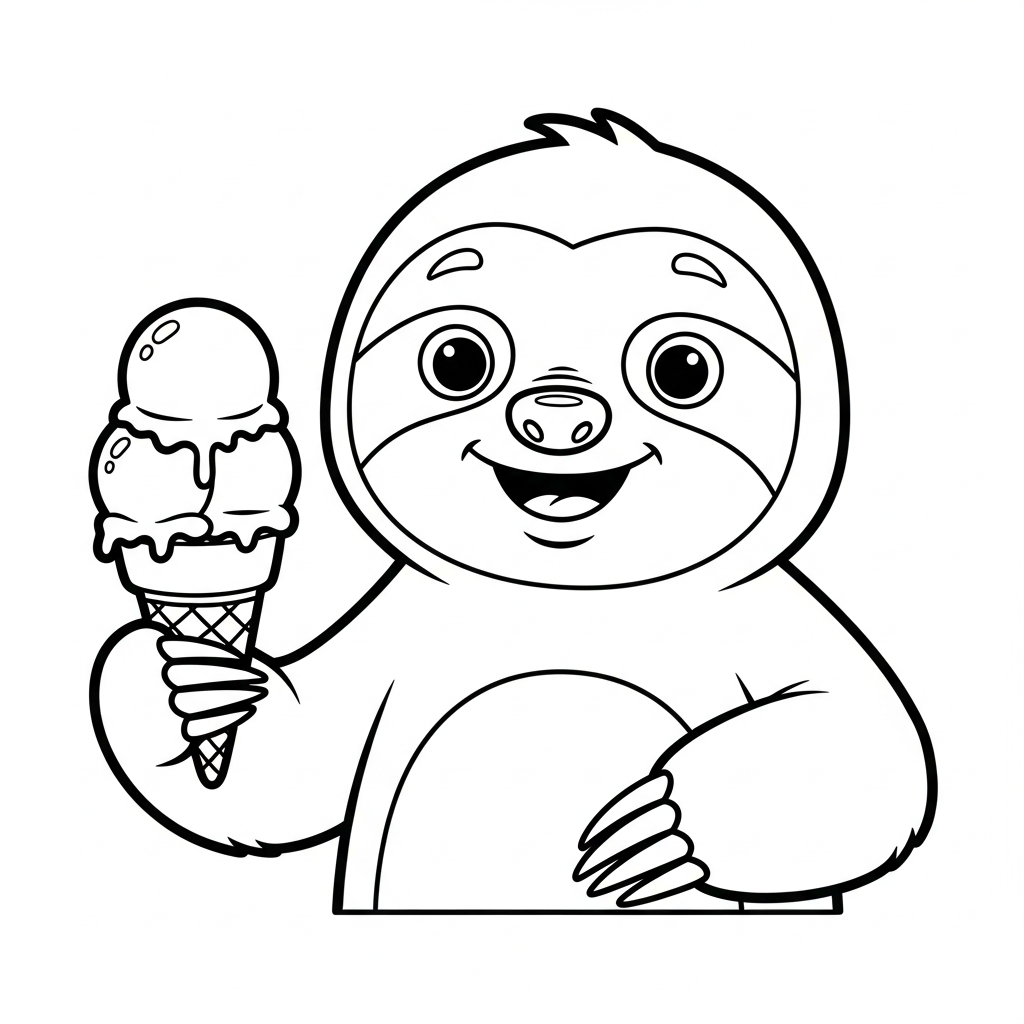 coloriage Paresseux gratuit