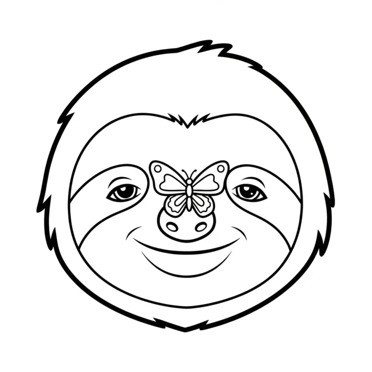 Coloriage Paresseux