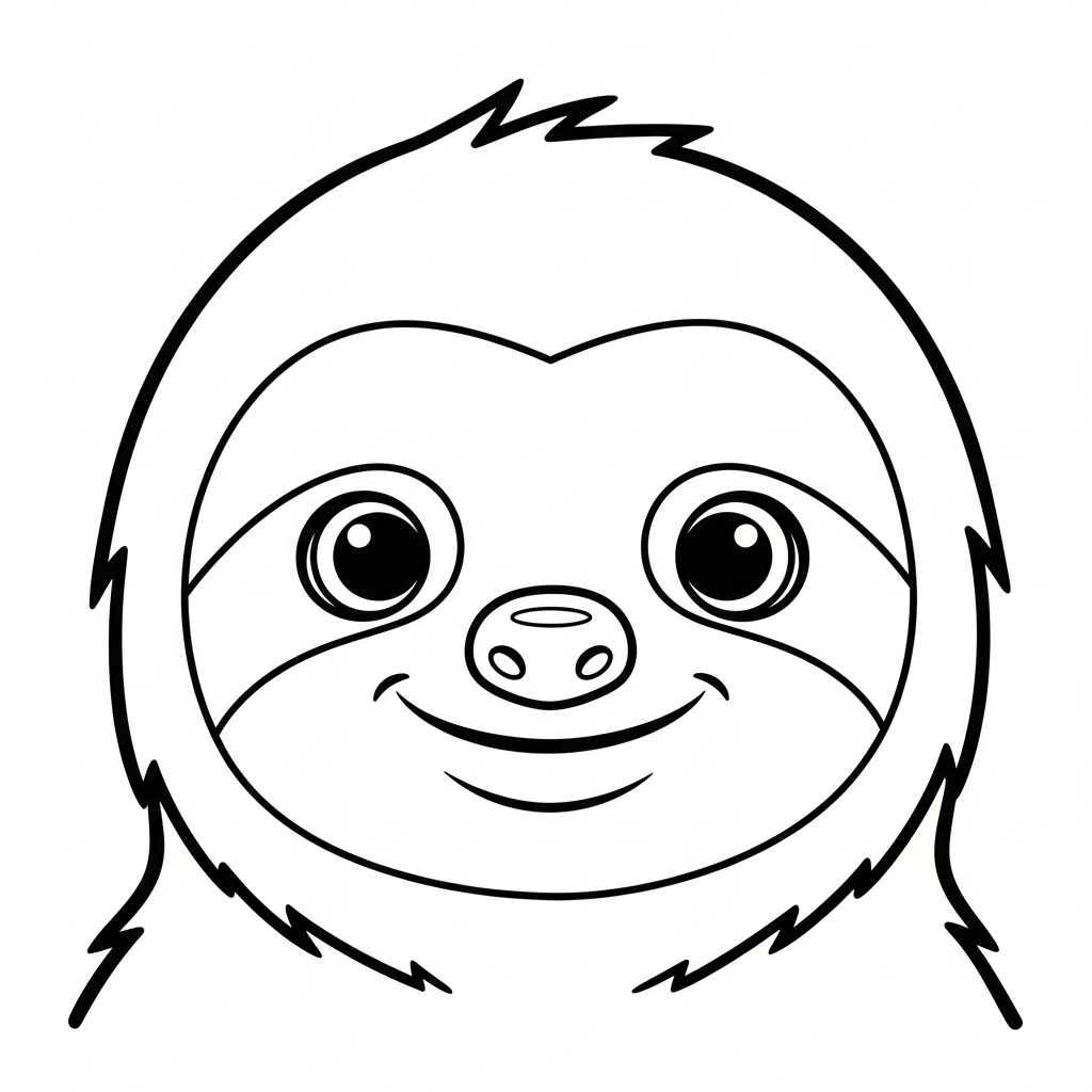 coloriage Paresseux a imprimer