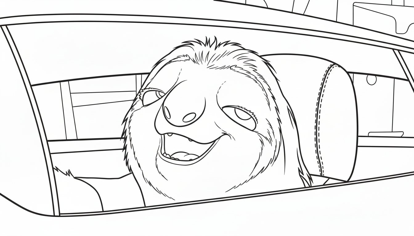 coloriage Paresseux a imprimer gratuitement