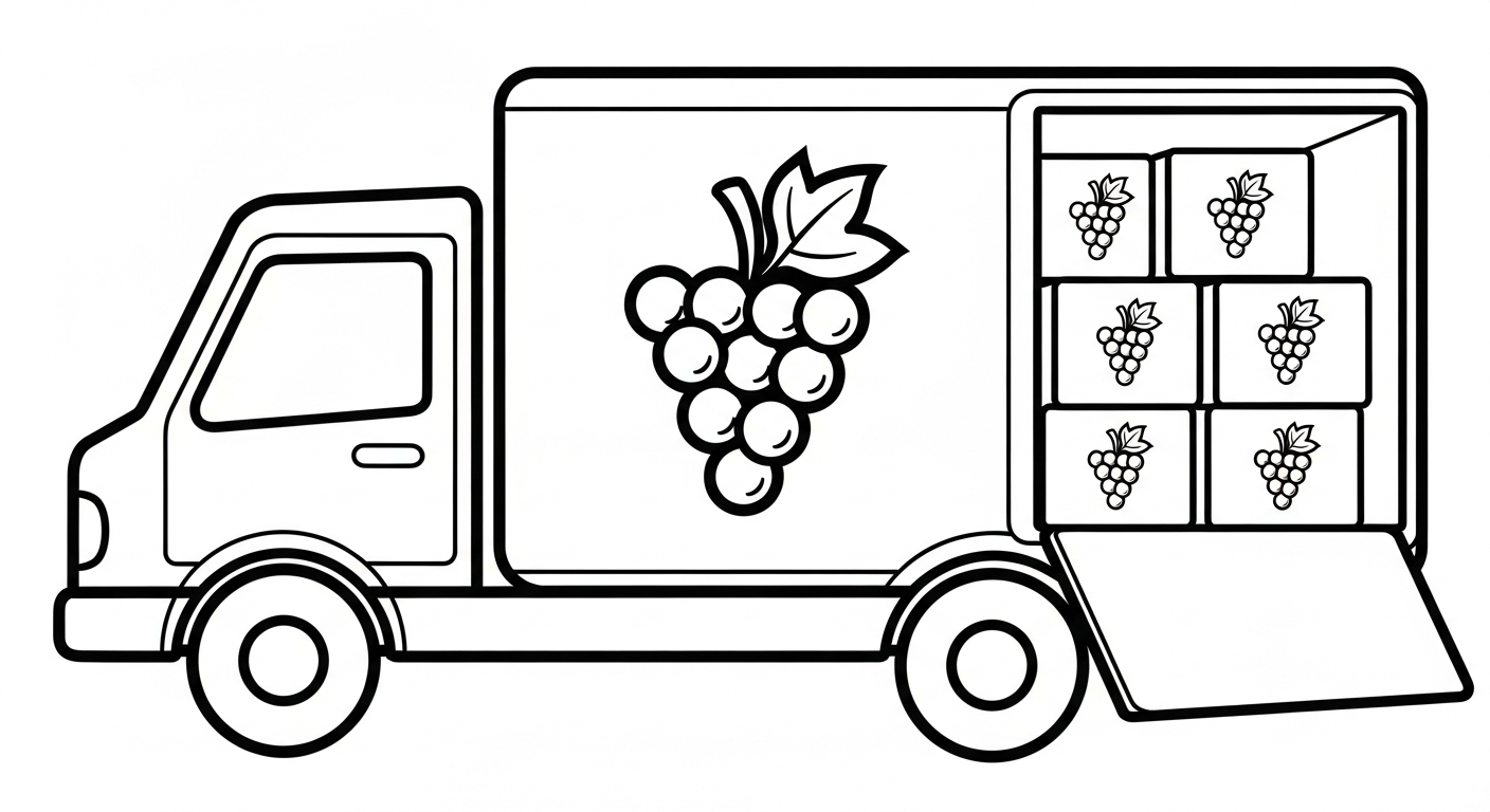 coloriage Raisin updated pour enfants a imprimer