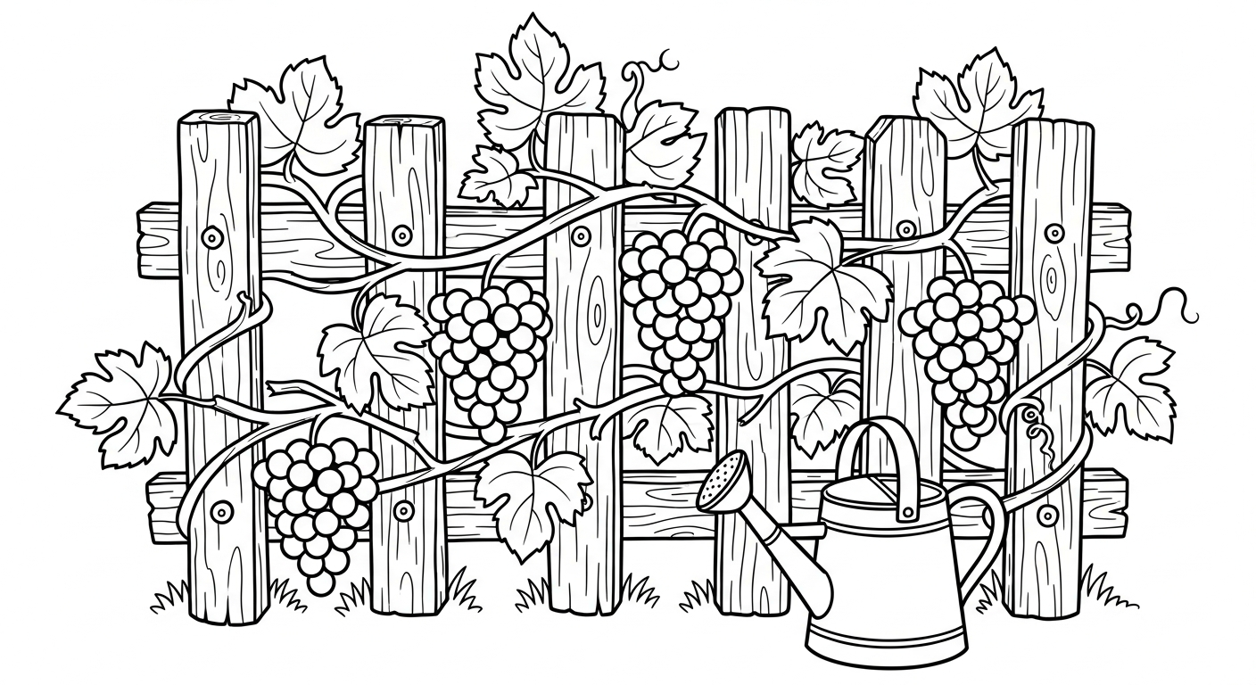 coloriage Raisin updated à imprimer pour enfant de 6 ans 2