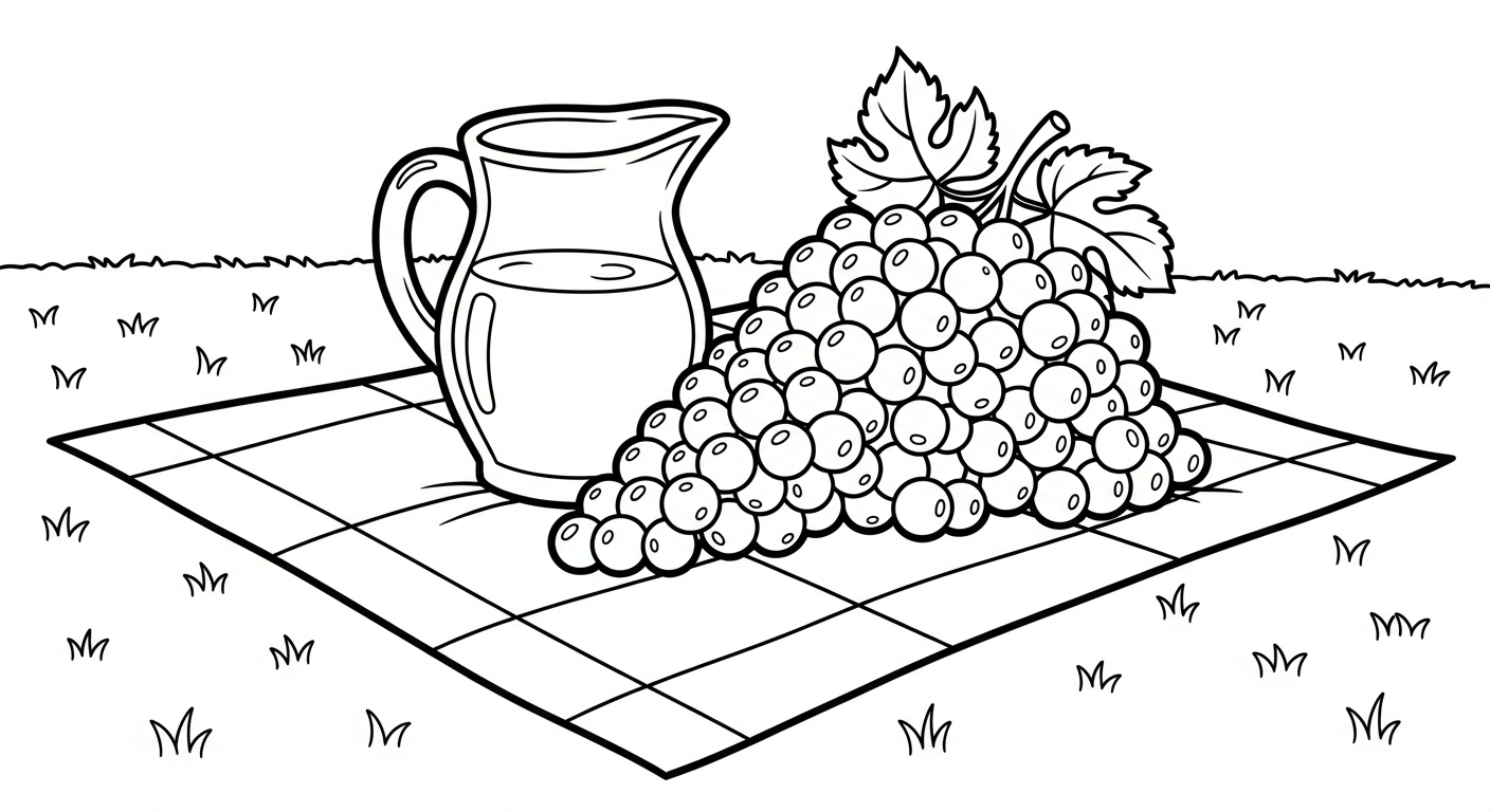 coloriage Raisin updated à imprimer pour enfant de 9 ans 1