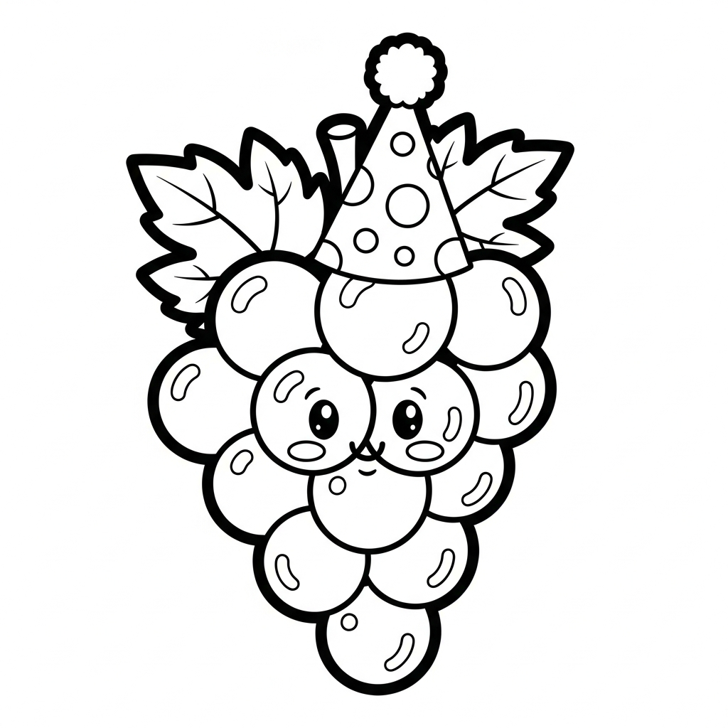 coloriage Raisin updated a colorier en ligne gratuitement