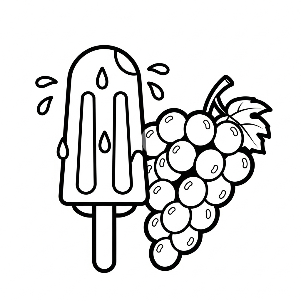 coloriage Raisin updated pour enfant de 5 ans