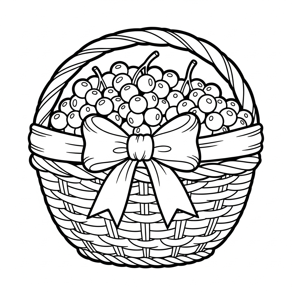 coloriage Raisin updated pour enfant de 4 ans