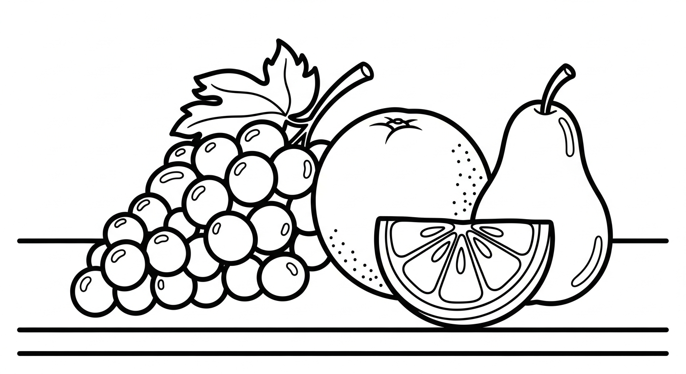 coloriage Raisin updated a imprimer pour enfant de 4 ans