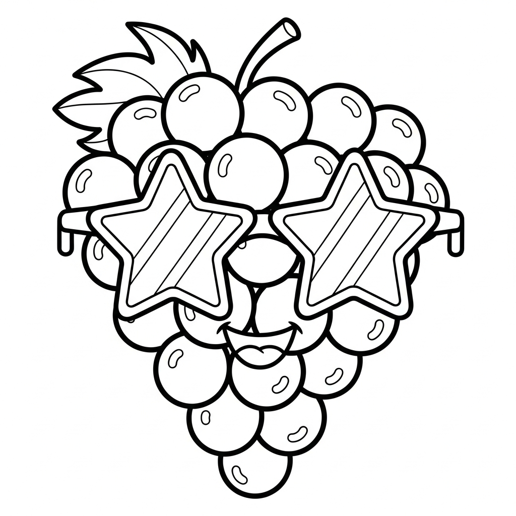 coloriage Raisin updated à imprimer pour enfants 2