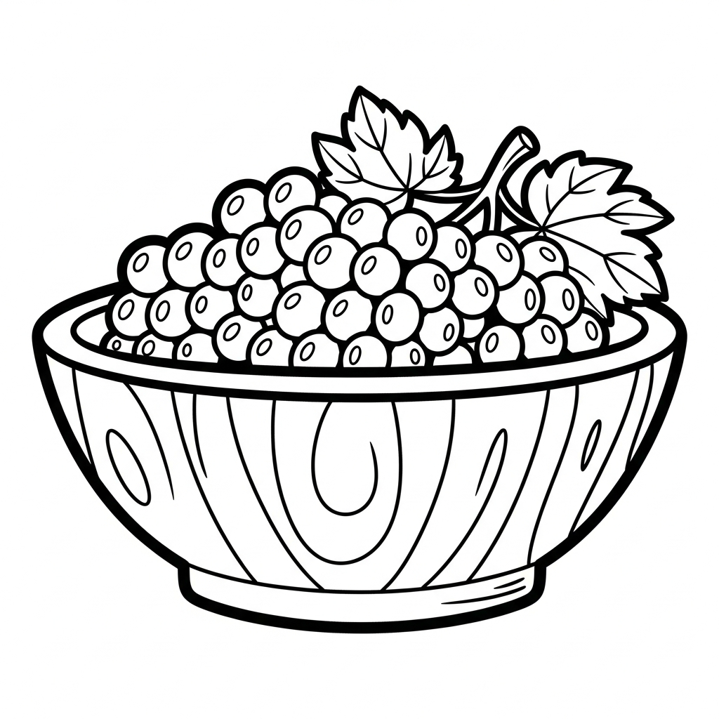 coloriage Raisin updated de pour enfants