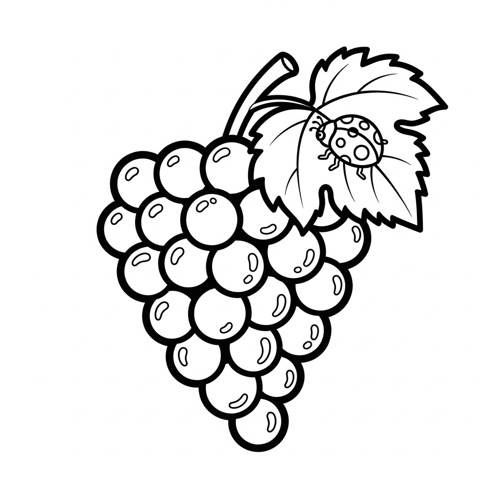 coloriage Raisin updated à imprimer pour enfant de 6 ans