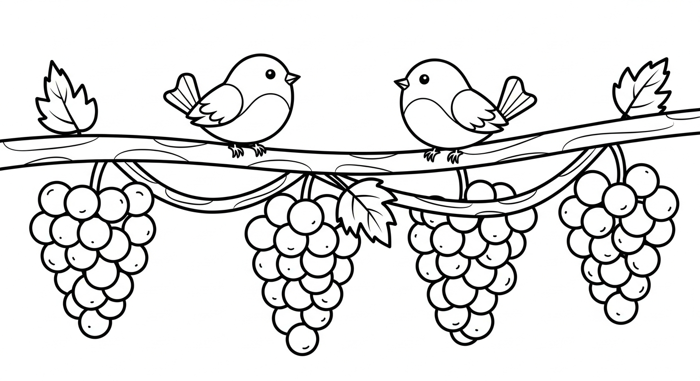 coloriage Raisin updated à imprimer a4
