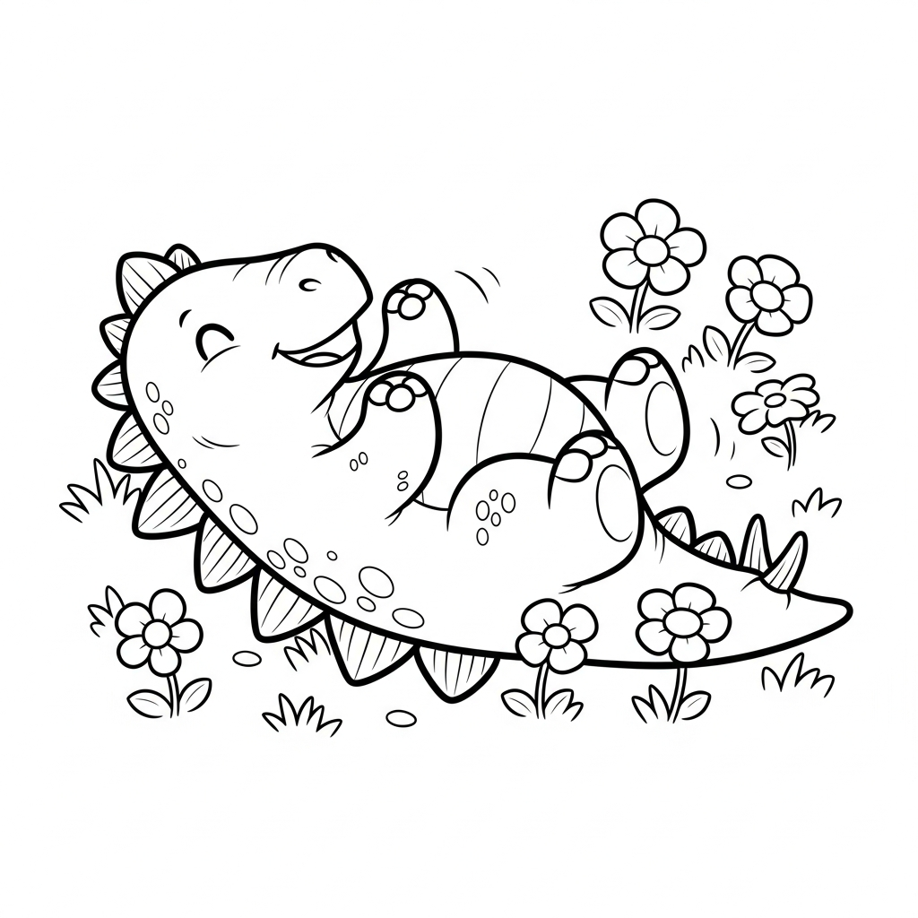 coloriage Stegosaurus pour enfant a imprimer gratuit