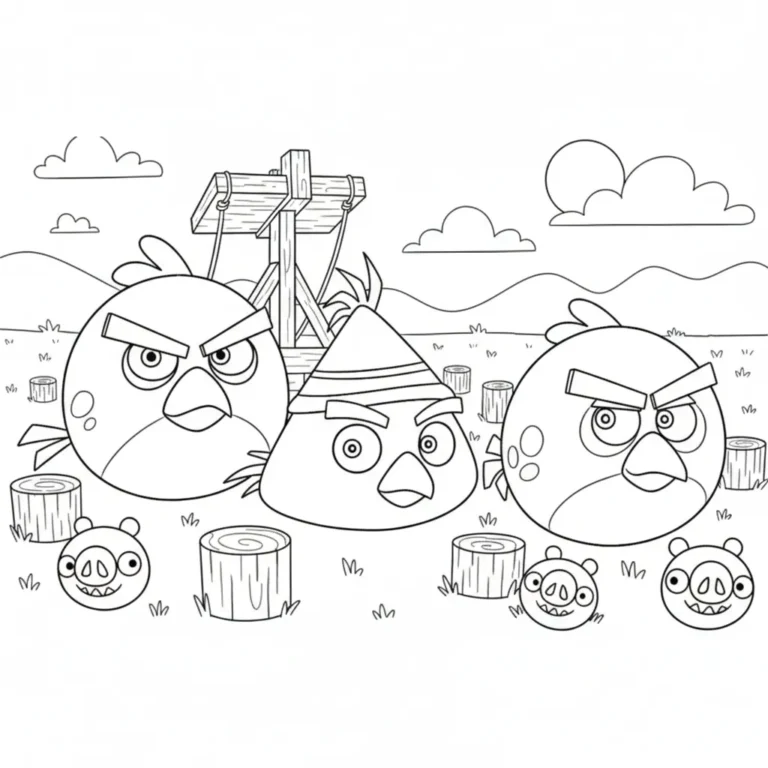 Coloriage Angry Birds