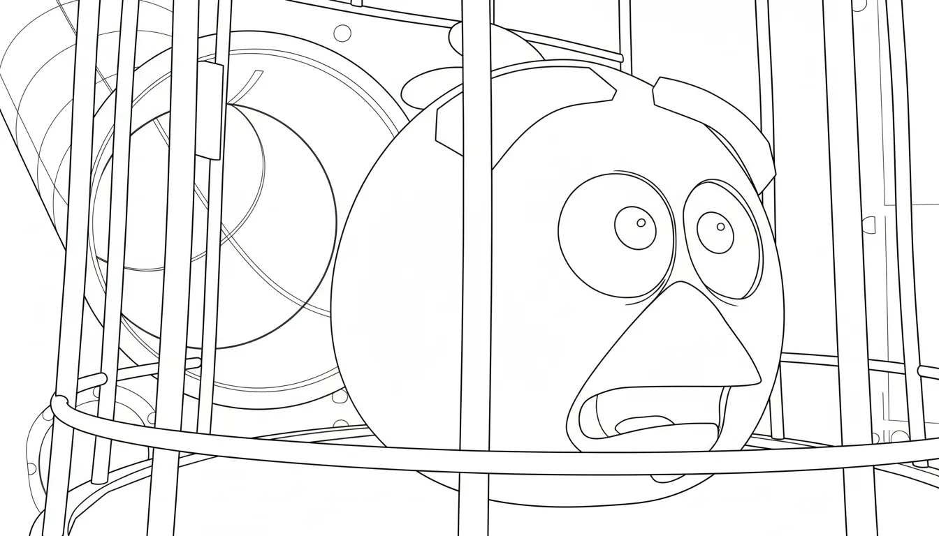 coloriage Angry Birds gratuit pour enfants