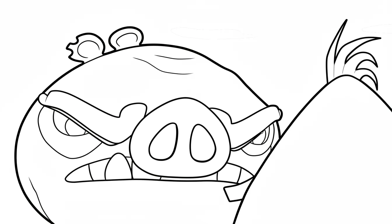 imprimer coloriage Angry Birds gratuit