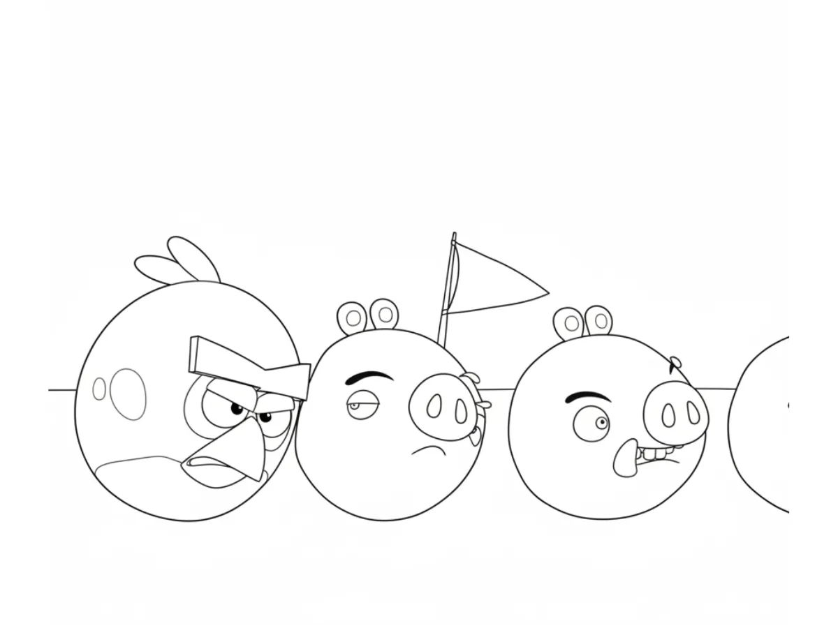 coloriage Angry Birds gratuit en ligne