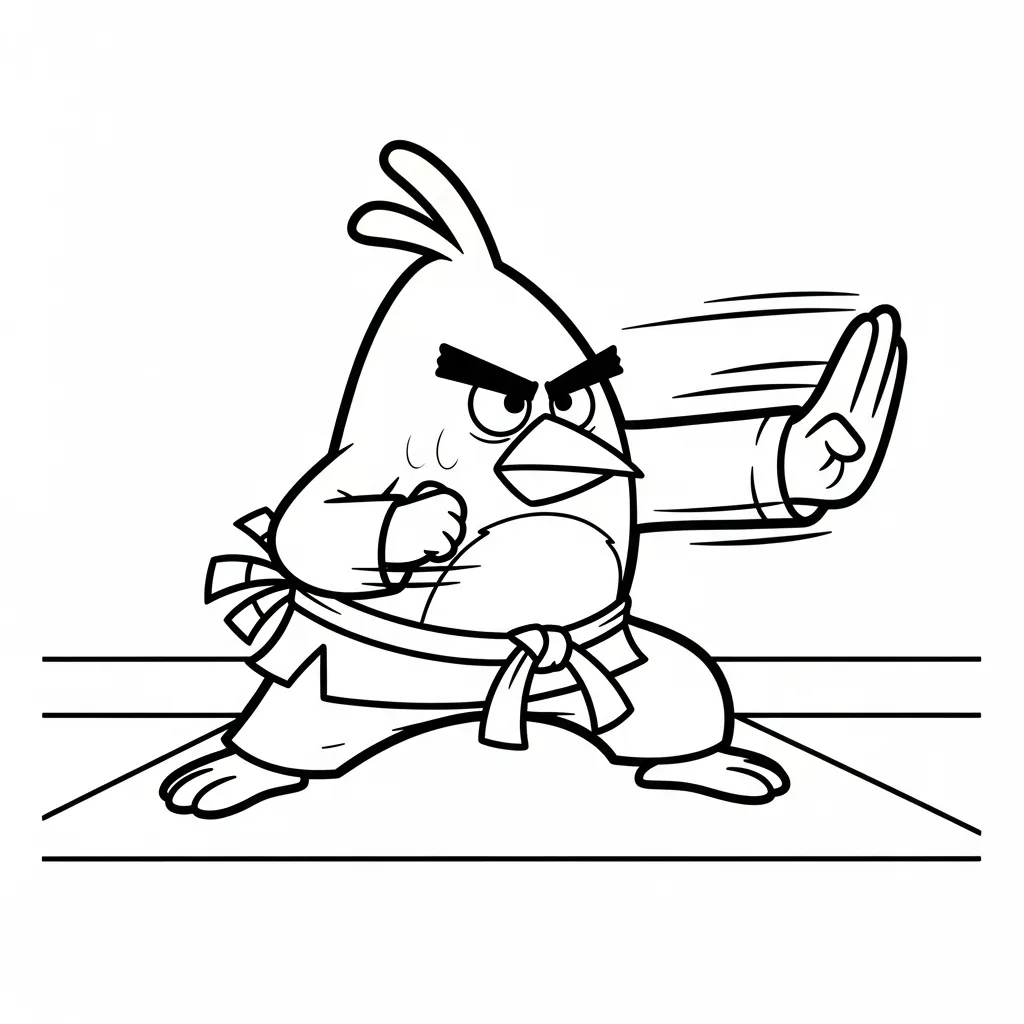 coloriage Angry Birds pour enfant 1