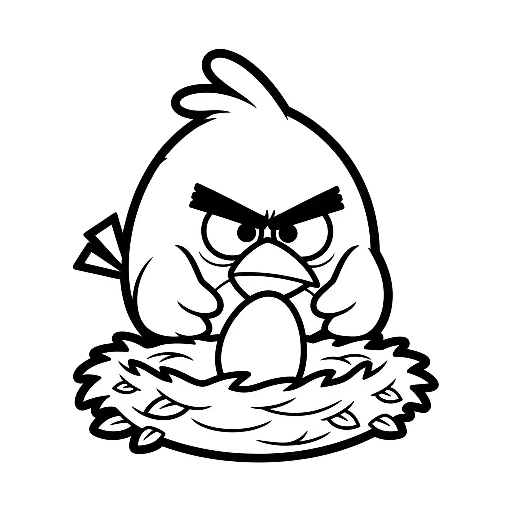 coloriage Angry Birds et decoupage a imprimer gratuit