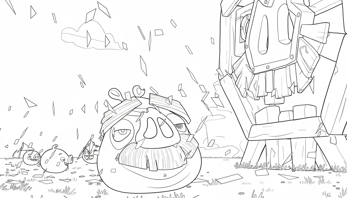 coloriage Angry Birds pour enfant à imprimer