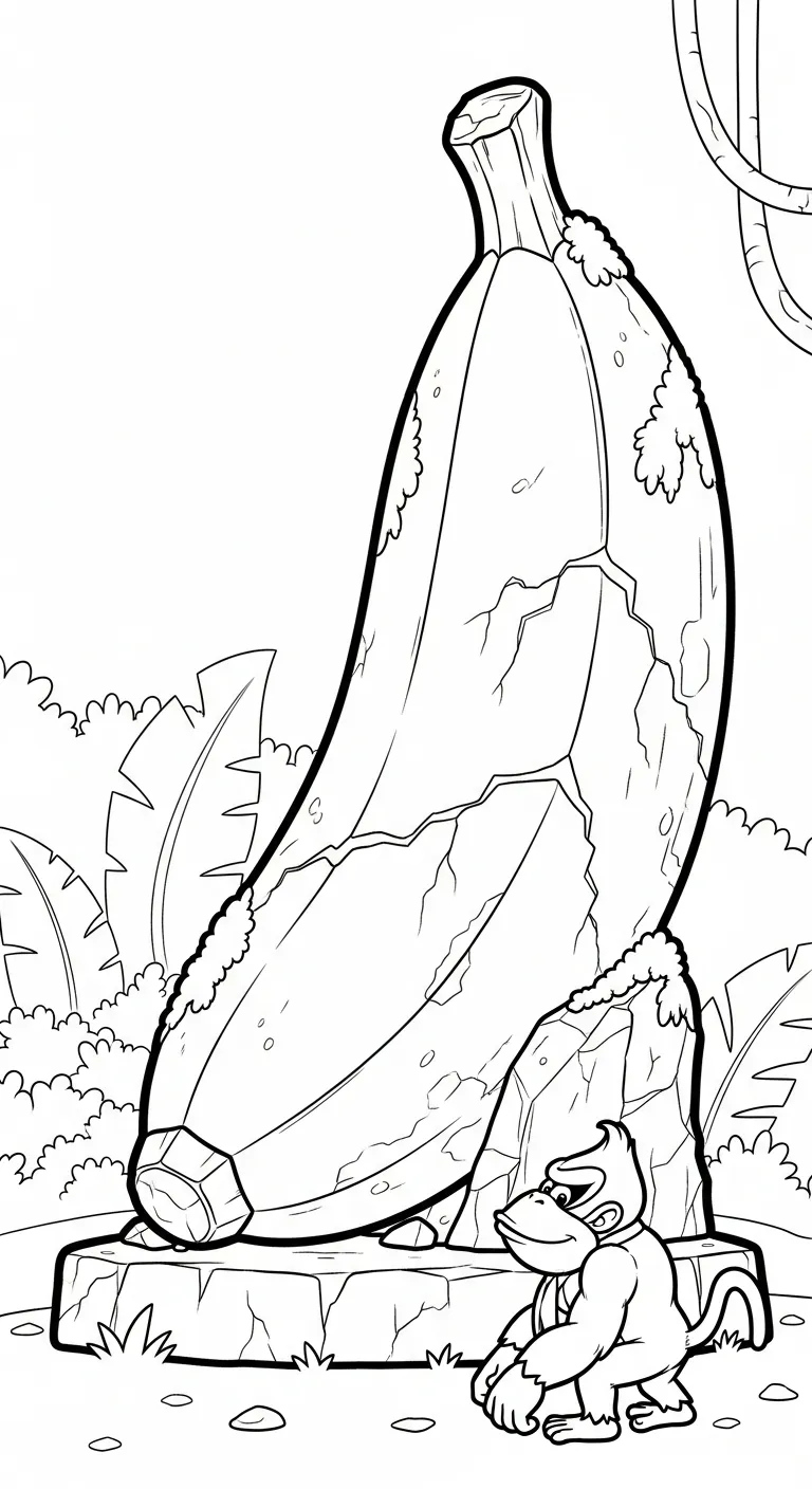 coloriage Donkey Kong à imprimer pdf gratuit 2