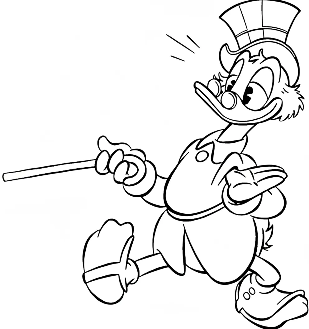 coloriage DuckTales et decoupage a imprimer gratuit 1