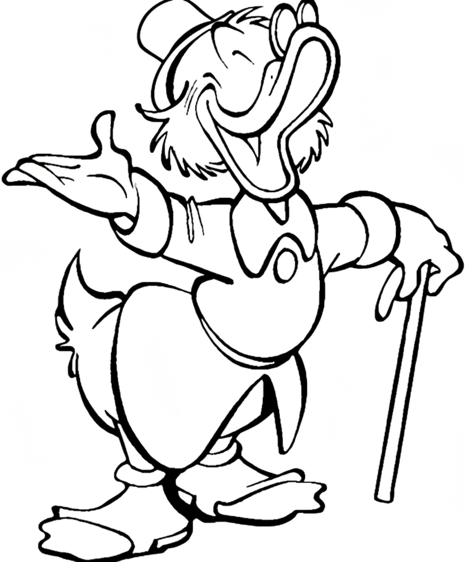 coloriage DuckTales et decoupage