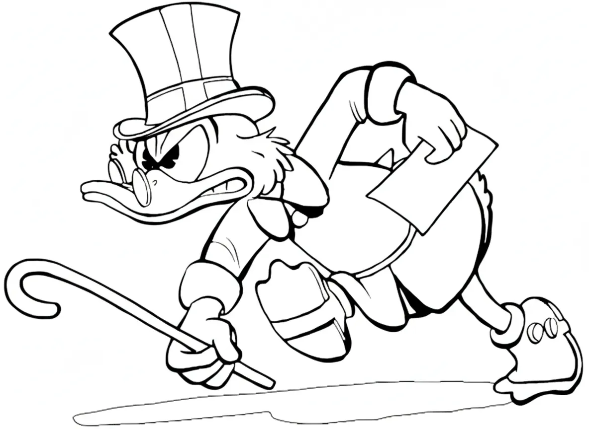 coloriage DuckTales pour enfant à imprimer