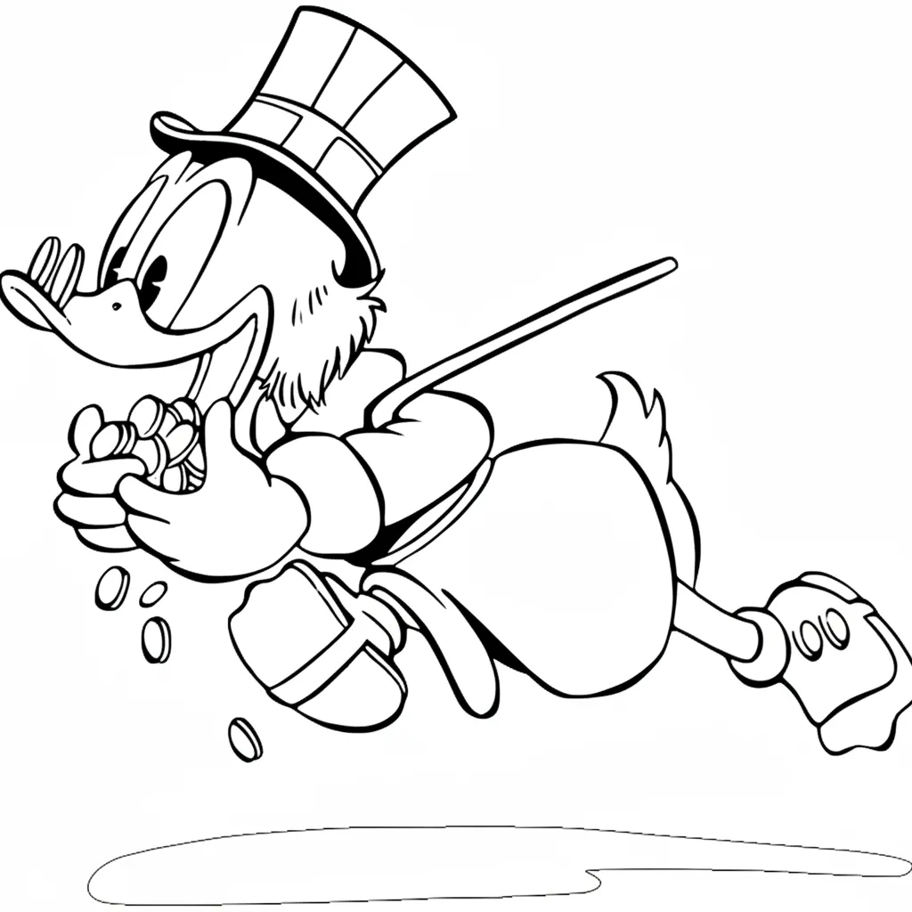 coloriage DuckTales pour enfant à imprimer 1