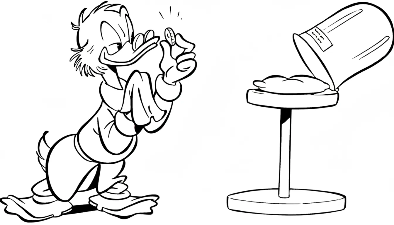 coloriage DuckTales et decoupage 1