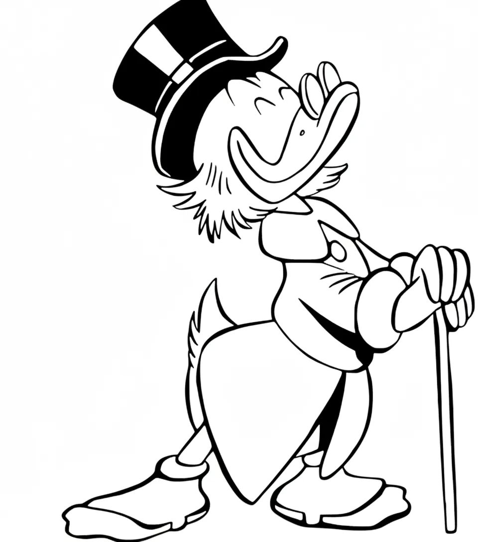 coloriage DuckTales à imprimer gratuit 2