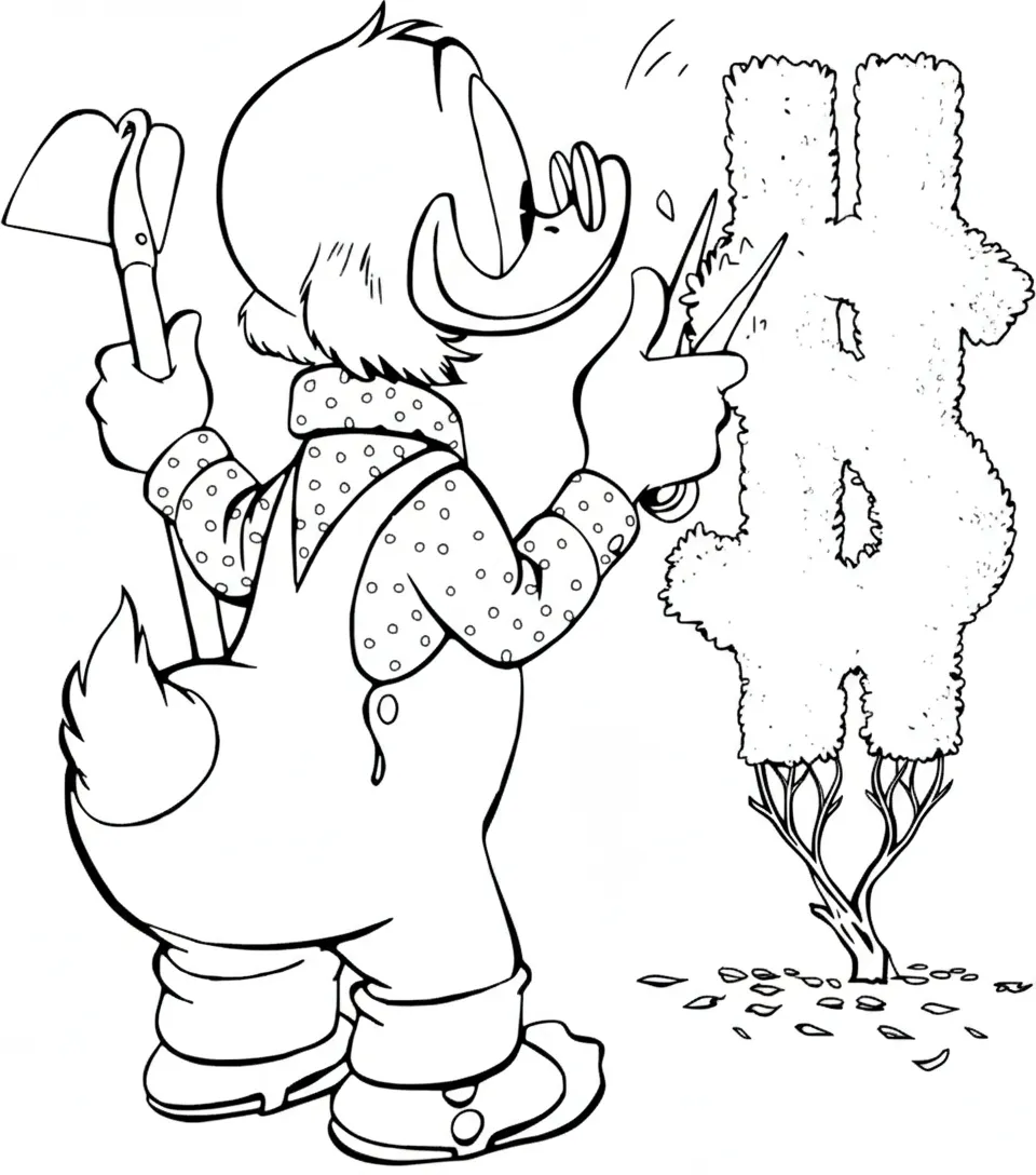 coloriage DuckTales à imprimer pour enfant de 2 ans 1