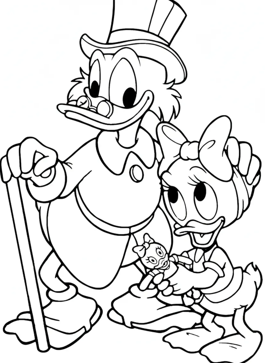 coloriage DuckTales en ligne pour enfant