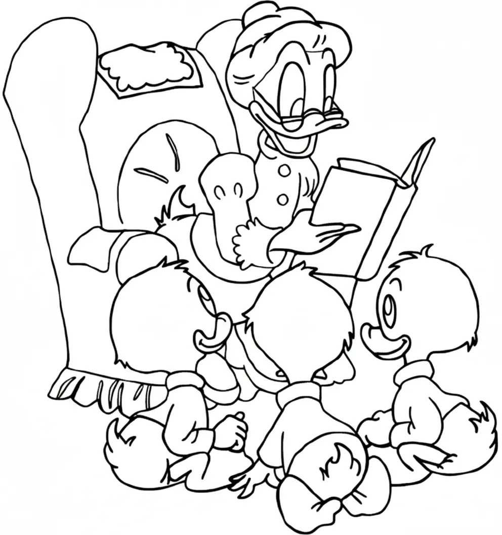 coloriage DuckTales pour enfants à imprimer