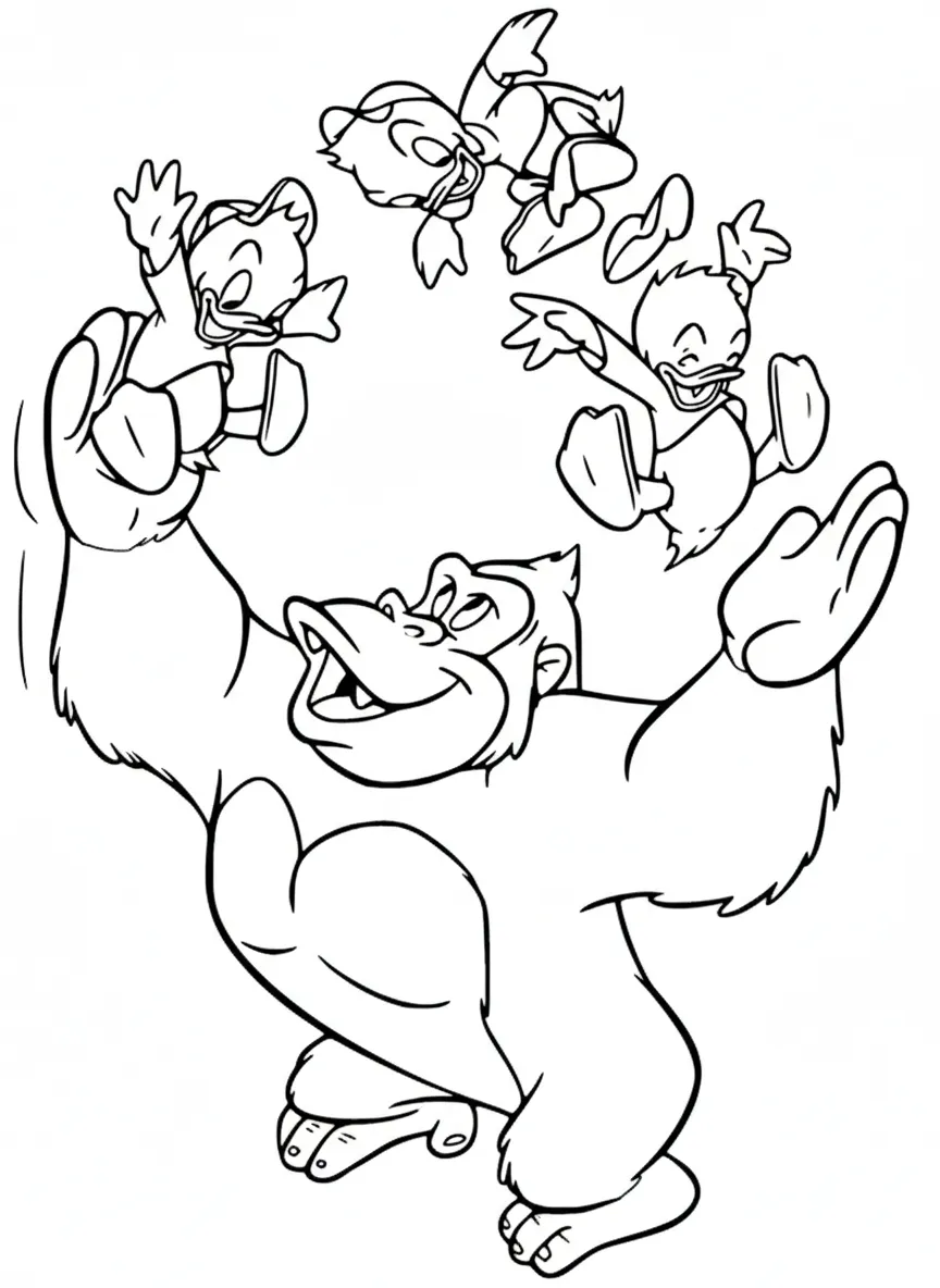 coloriage DuckTales à imprimer gratuit