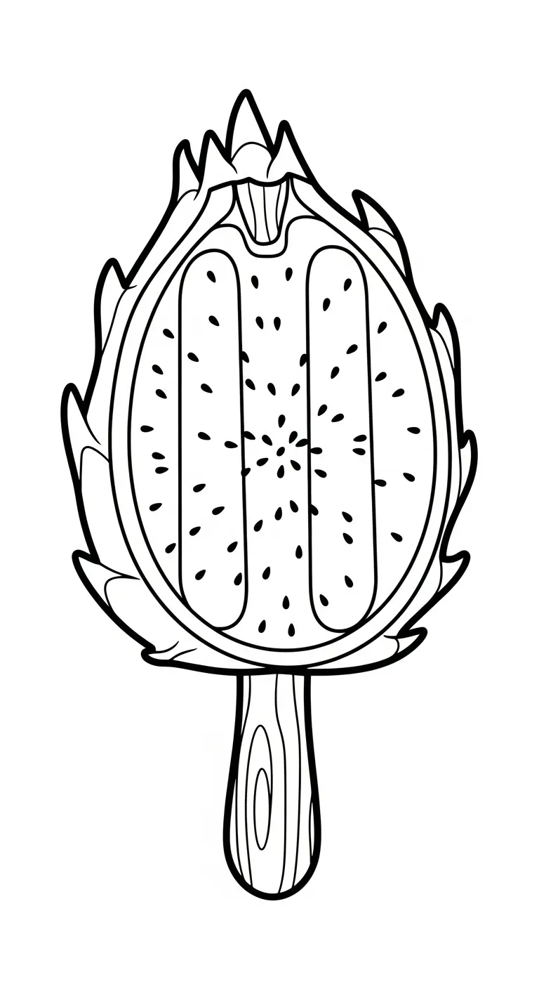 a imprimer coloriage Fruit du Dragon gratuit