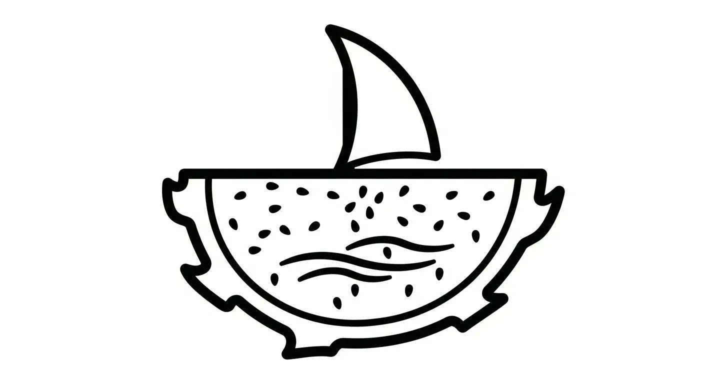 coloriage Fruit du Dragon pour enfants a imprimer