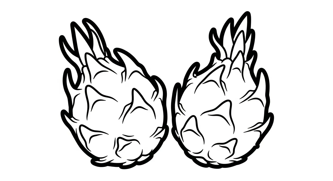 coloriage Fruit du Dragon gratuit en ligne
