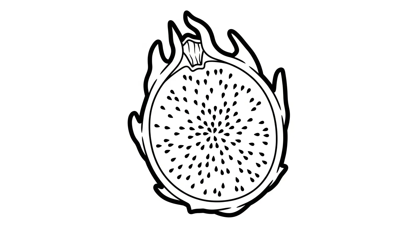 coloriage Fruit du Dragon a telecharger