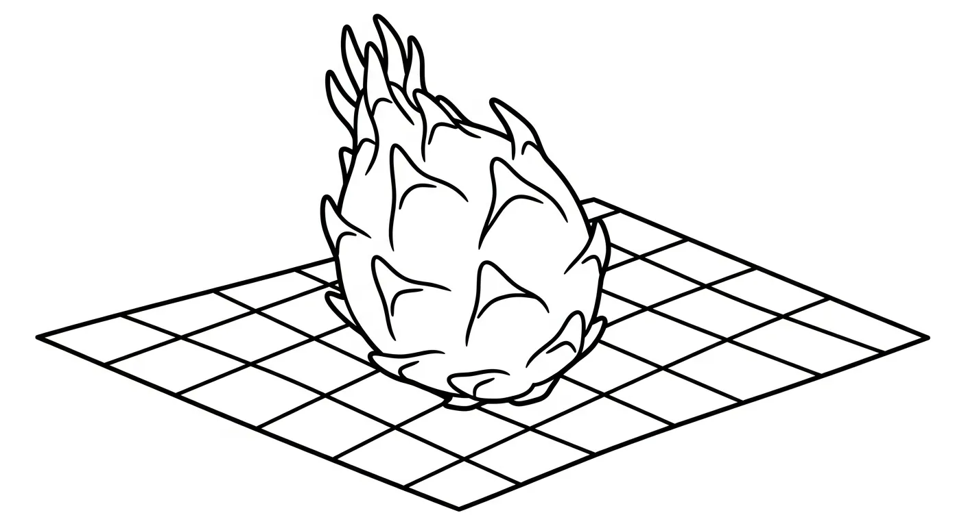 coloriage Fruit du Dragon a imprimer