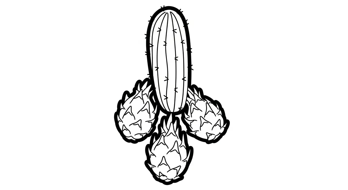 coloriage Fruit du Dragon et dessins