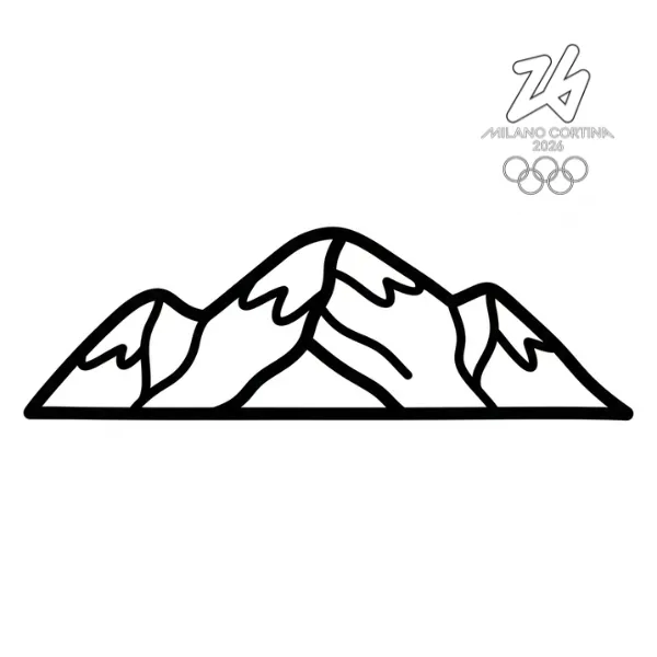 coloriage Jeux Olympiques d’Hiver de 2026 à imprimer pour enfant de 8 ans 2