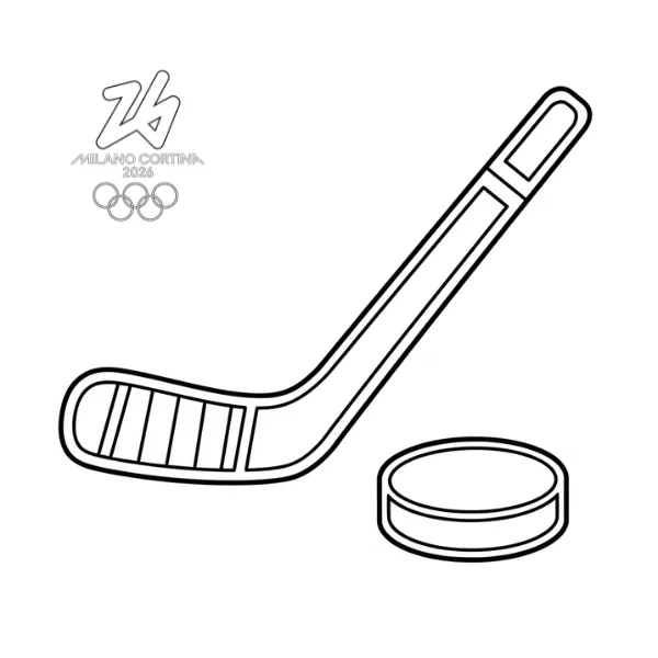 coloriage Jeux Olympiques d’Hiver de 2026 à imprimer pour enfant de 8 ans 3