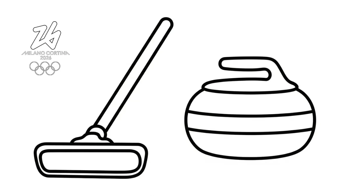 coloriage Jeux Olympiques d’Hiver de 2026 a dessiner en ligne