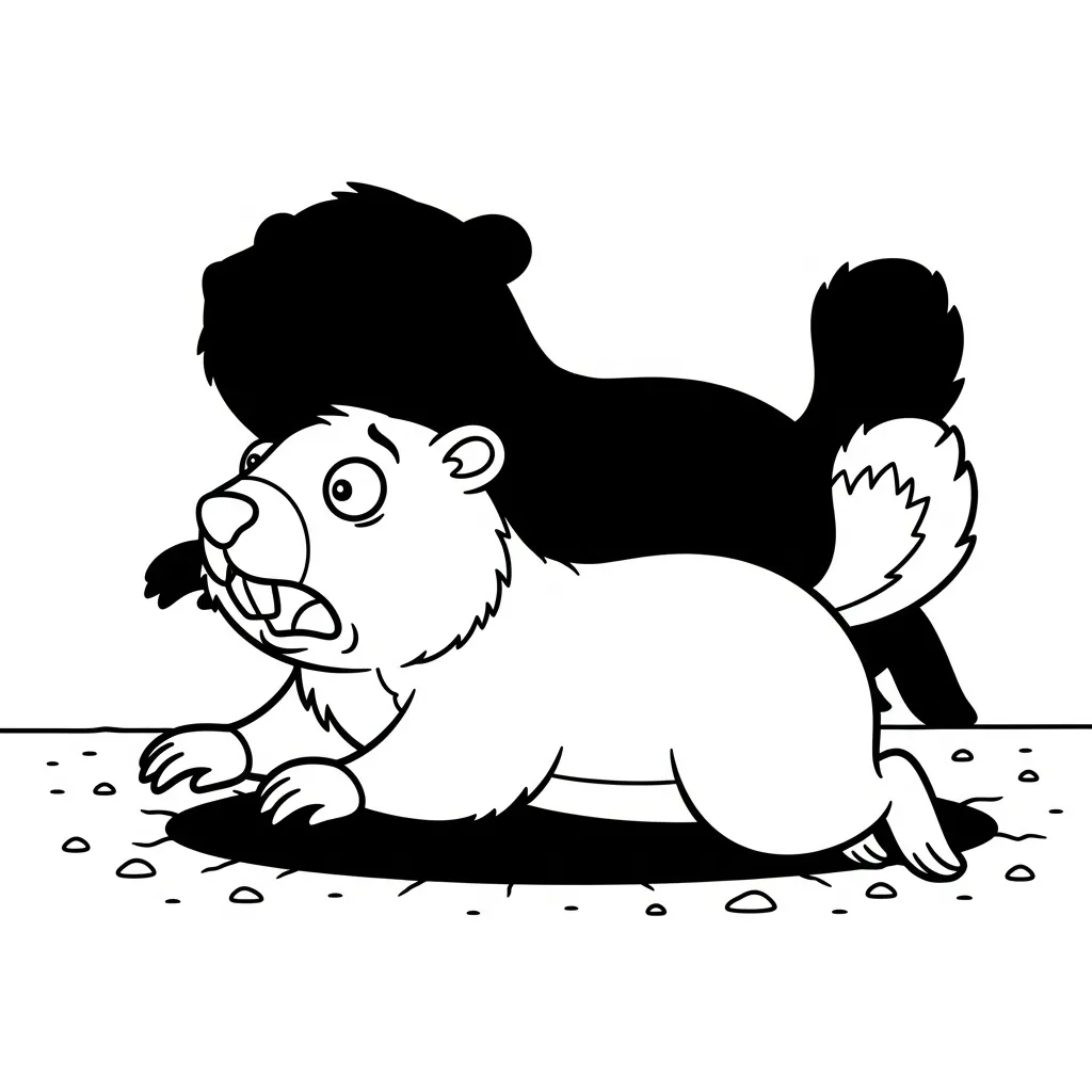 coloriage Jour de la Marmotte et dessins