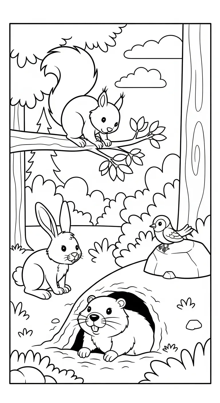 coloriage Jour de la Marmotte a telecharger